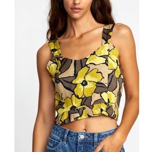 🔥🔥RVCA - FLORAL CROP KEY TANK🔥🔥